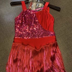 New dance costume. Revolution “Feel the Rhythm” size medium child dance costume.